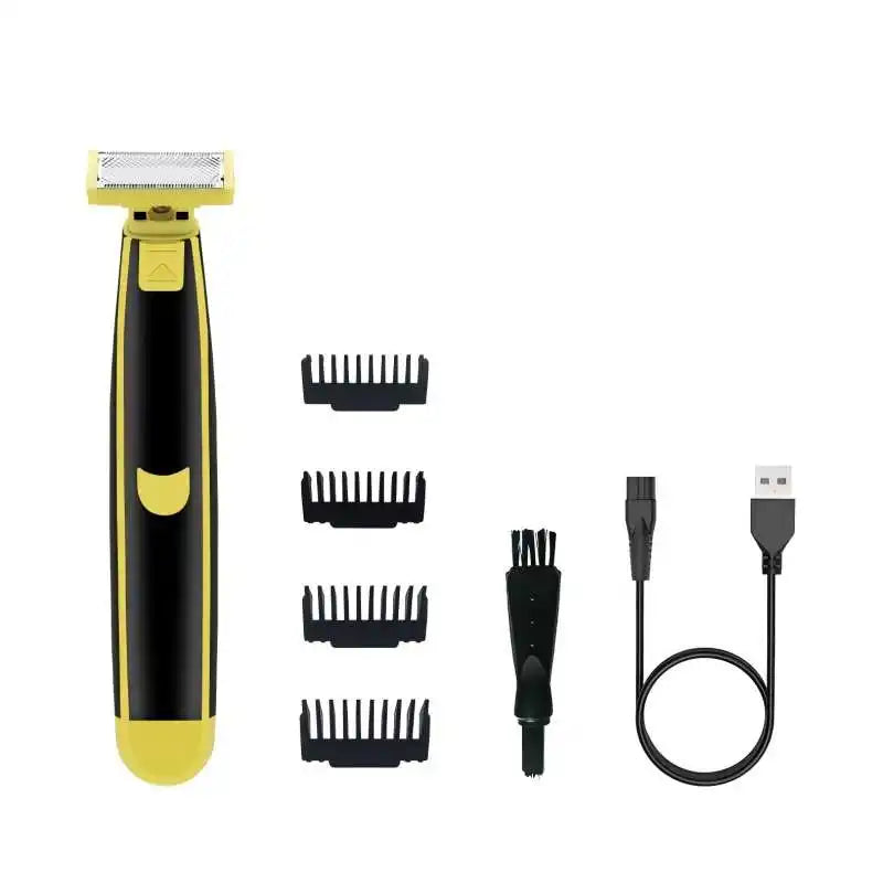 Waterproof Electric Body & Facial Hair Trimmer | USB Rechargeable