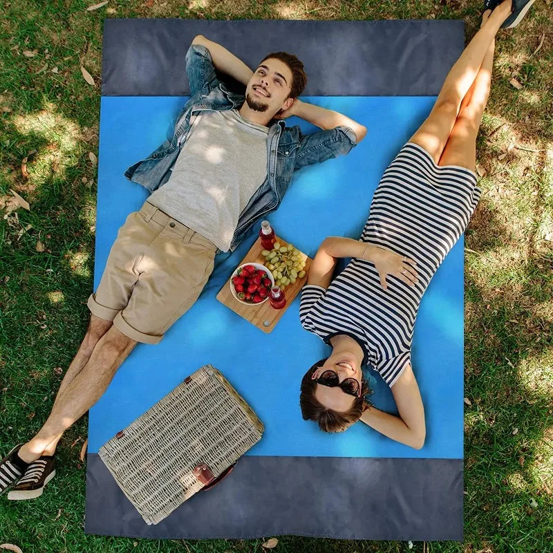 Waterproof Foldable Beach Blanket – Portable Outdoor Picnic Mat