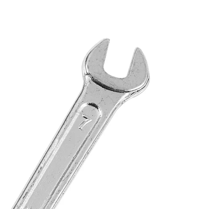 A36T-5X Silver Tone X U Shape Double Open-ended Wrench Tool