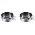 6-Pack Clamp-On Stainless Steel Bird Feeder Bowls & Spoons