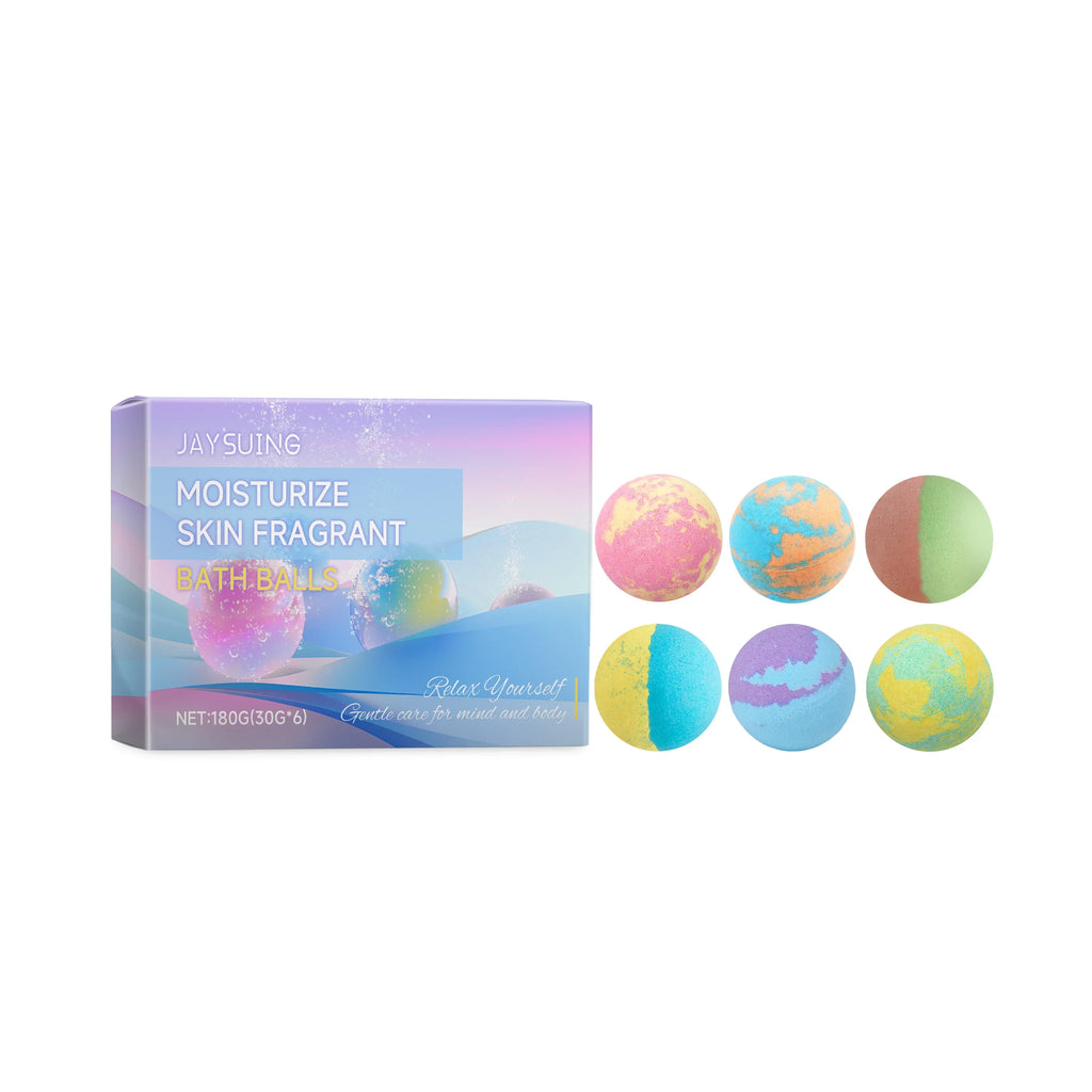 Aromatherapy Bath Bombs 6-Pack – Moisturizing & Relaxing