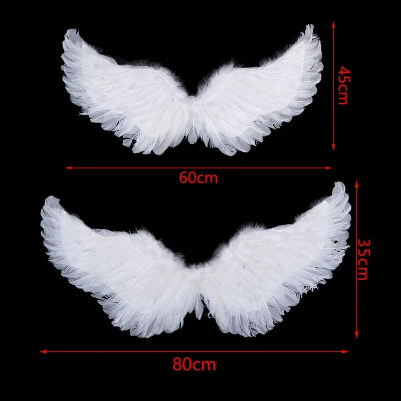 Kids White Angel Feather Wings – Swallow Costume for Halloween
