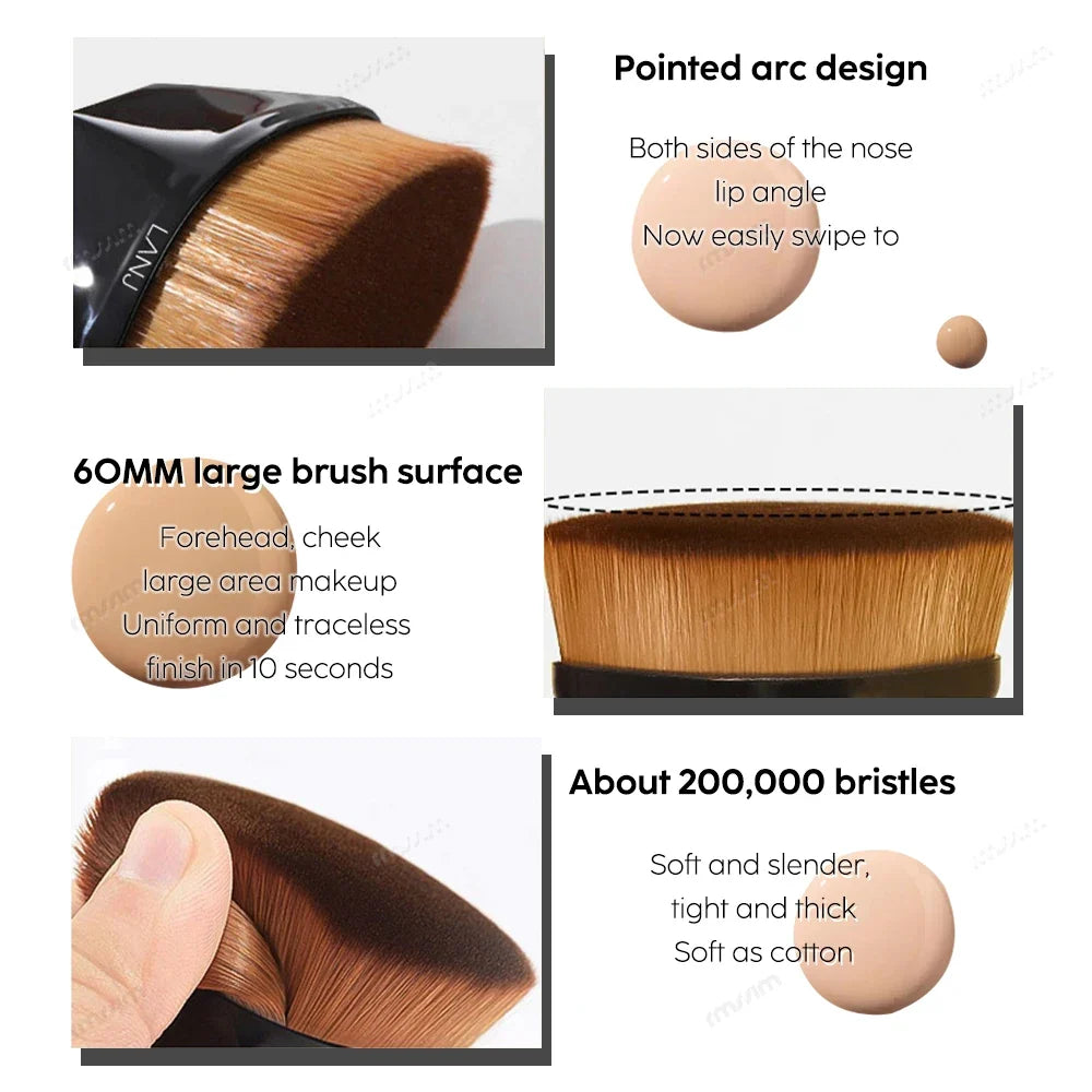 Hexagon Makeup Brush – Soft Powder, Blush & Foundation Brush