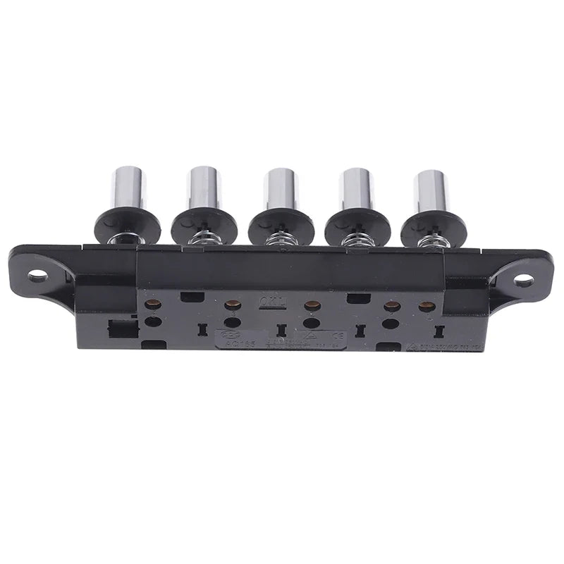 5-Position Push Button Switch for Range Hood – Silver