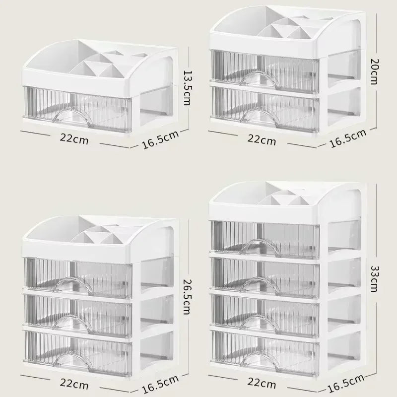 Large Capacity Drawer Makeup Organizer & Lipstick Holder