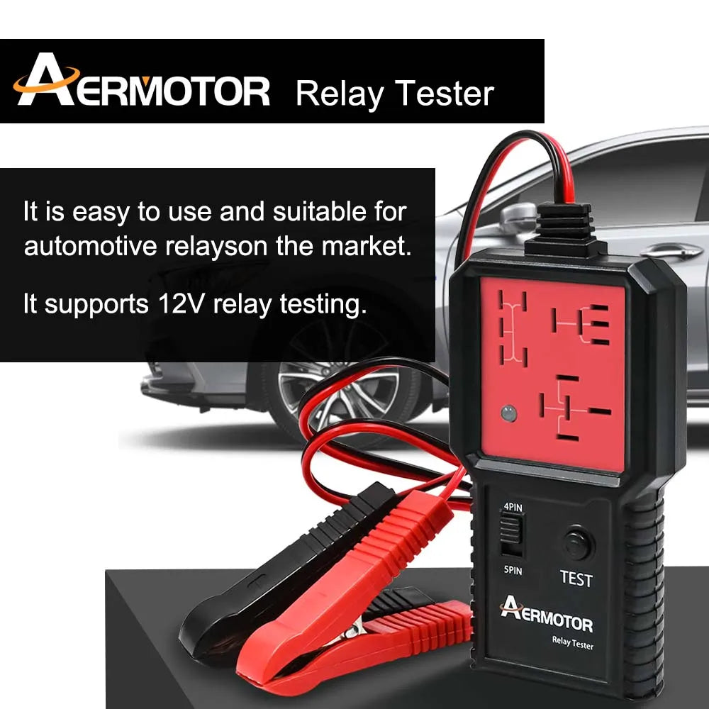 Aermotor 12V Car Relay Tester – Automotive Diagnostic Tool