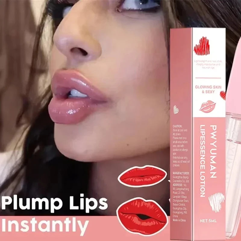 Volumising Lip Plumper Oil – Glossy Plumping Serum & Lip Care