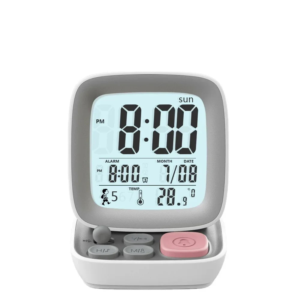 Kids Digital Alarm Clock – USB Charging & Night Light