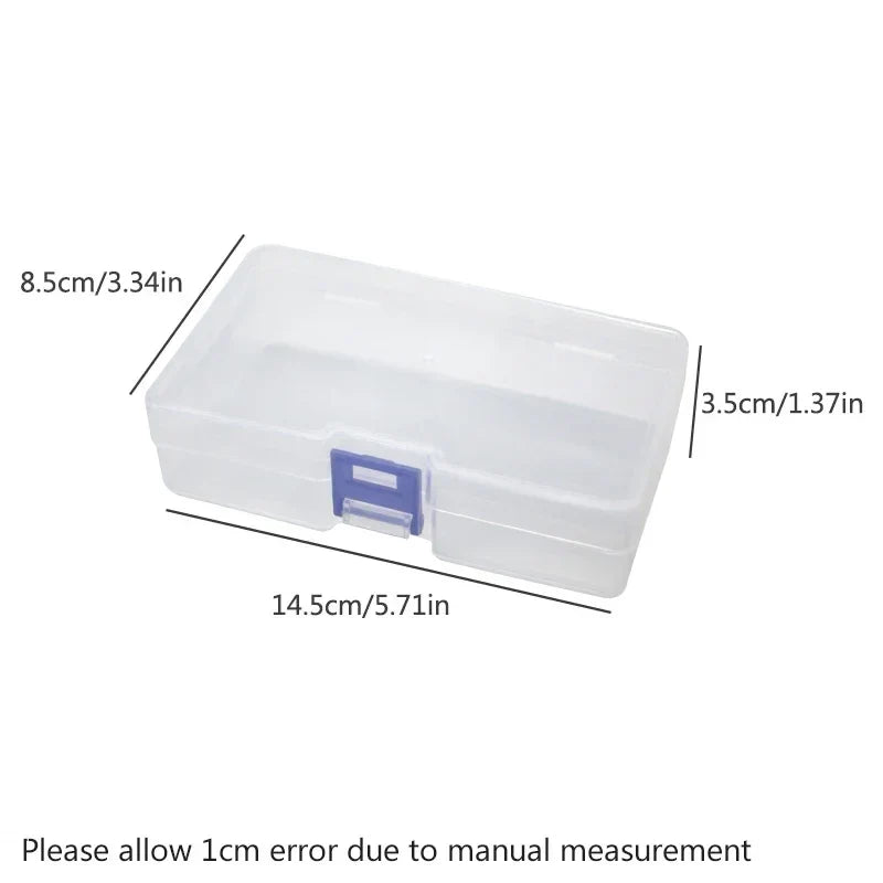 Set of 5 Clear Plastic Storage Boxes | Small Item Organizers