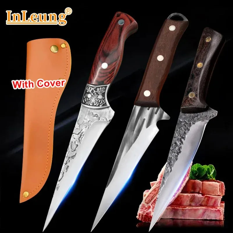 InLeung Handmade Stainless Steel Boning & Cleaver Chef Knife
