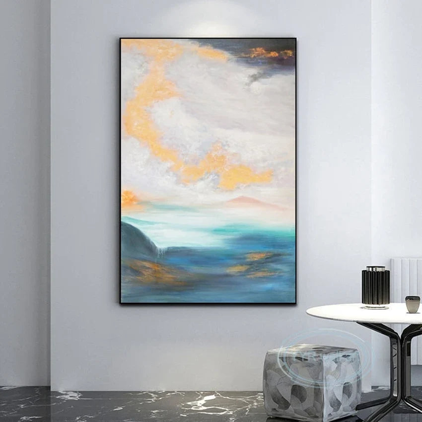 Handmade Abstract Oil Painting on Canvas | Wall Art Decor