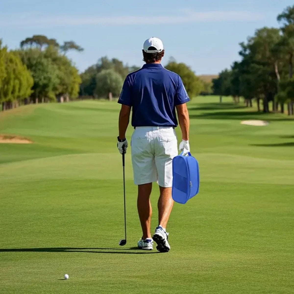 Portable Golf Shoe Bag – Breathable Oxford Cloth Carrier