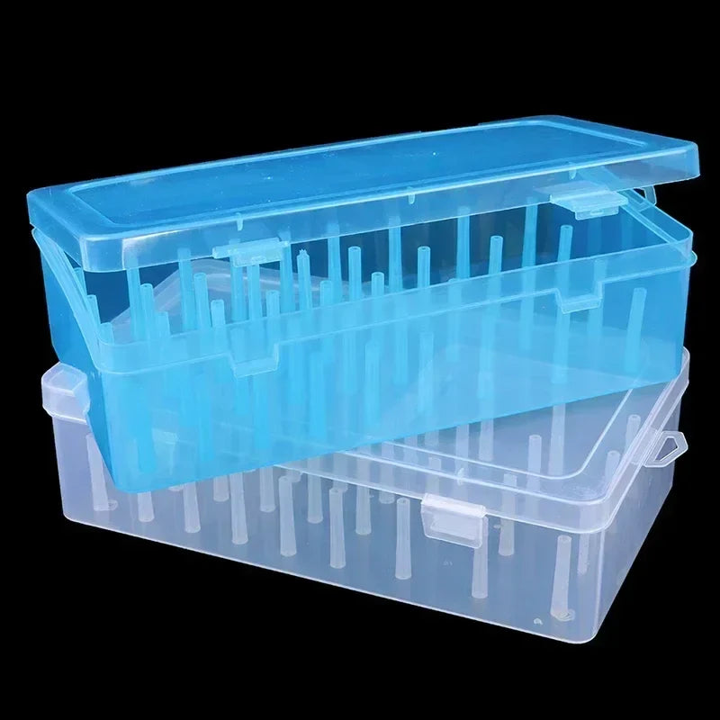 42-Slot Sewing Thread Storage Box | Spool & Bobbin Organizer