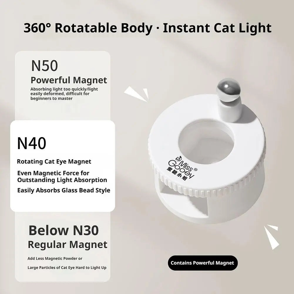 360° Rotating Cat Eye Nail Magnet Tool for Gel Manicure
