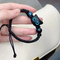 Cute Cat Charm Bracelet | Crystal Braided Fashion Jewelry