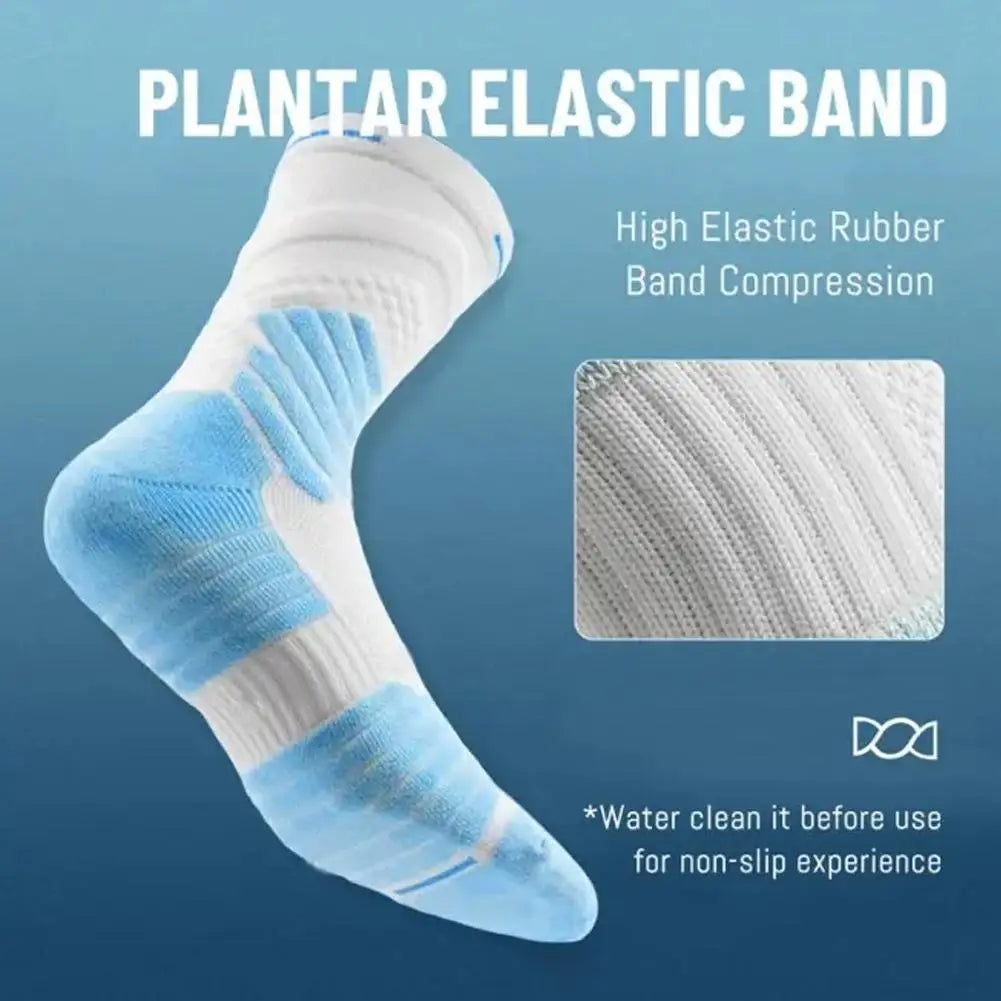 Men's Elite Thick Basketball Socks – Towel Bottom & High-Top