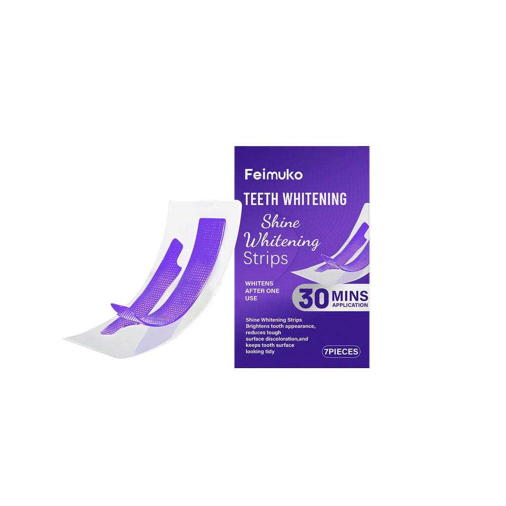 Purple Teeth Whitening Strips – 30-Min Brightening Oral Care