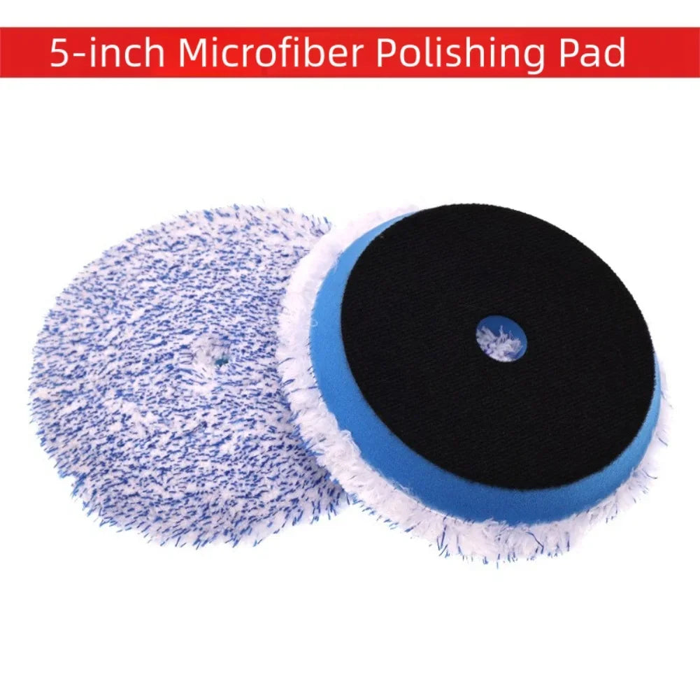 5-Inch Microfiber Car Polishing & Buffing Pad | Waxing Tool