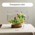 Glass Fruit Tray High-end Living Room Household Storage Box Snacks