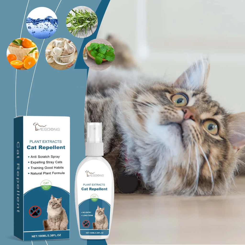 YEGBONG Cat Deterrent Spray – Anti-Scratch Training Aid 100ml