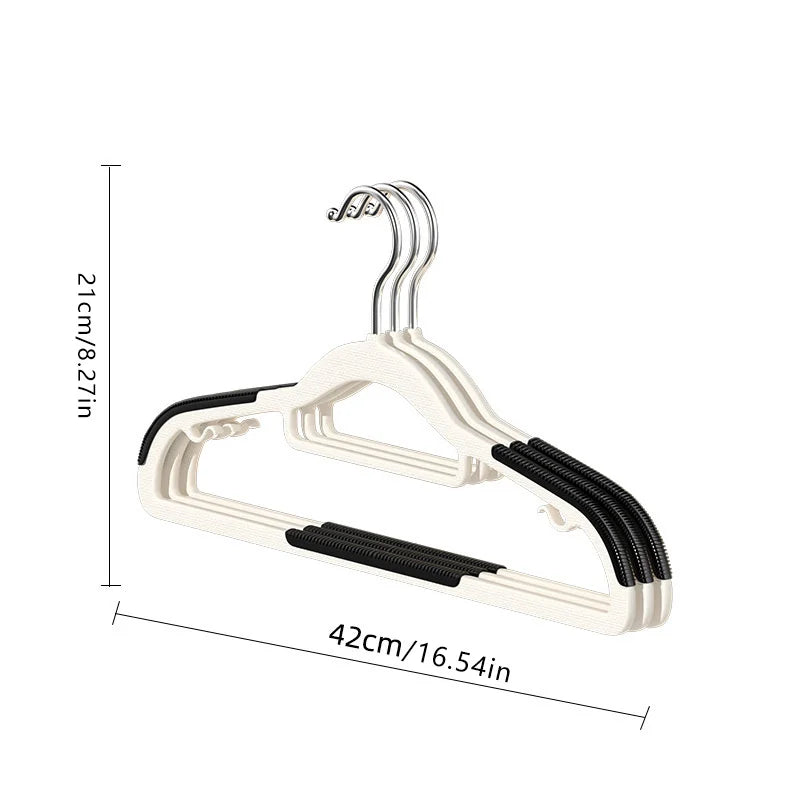 Anti Slip Hangers 20 Clips Heavy Duty Velvet Clothing Wardrobe