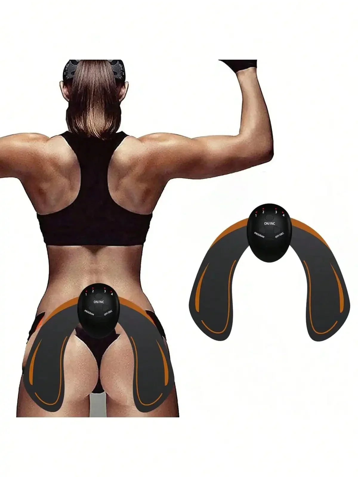 Hip Waist EMS Toning Fitness Belt Vibration Massage Home Workout