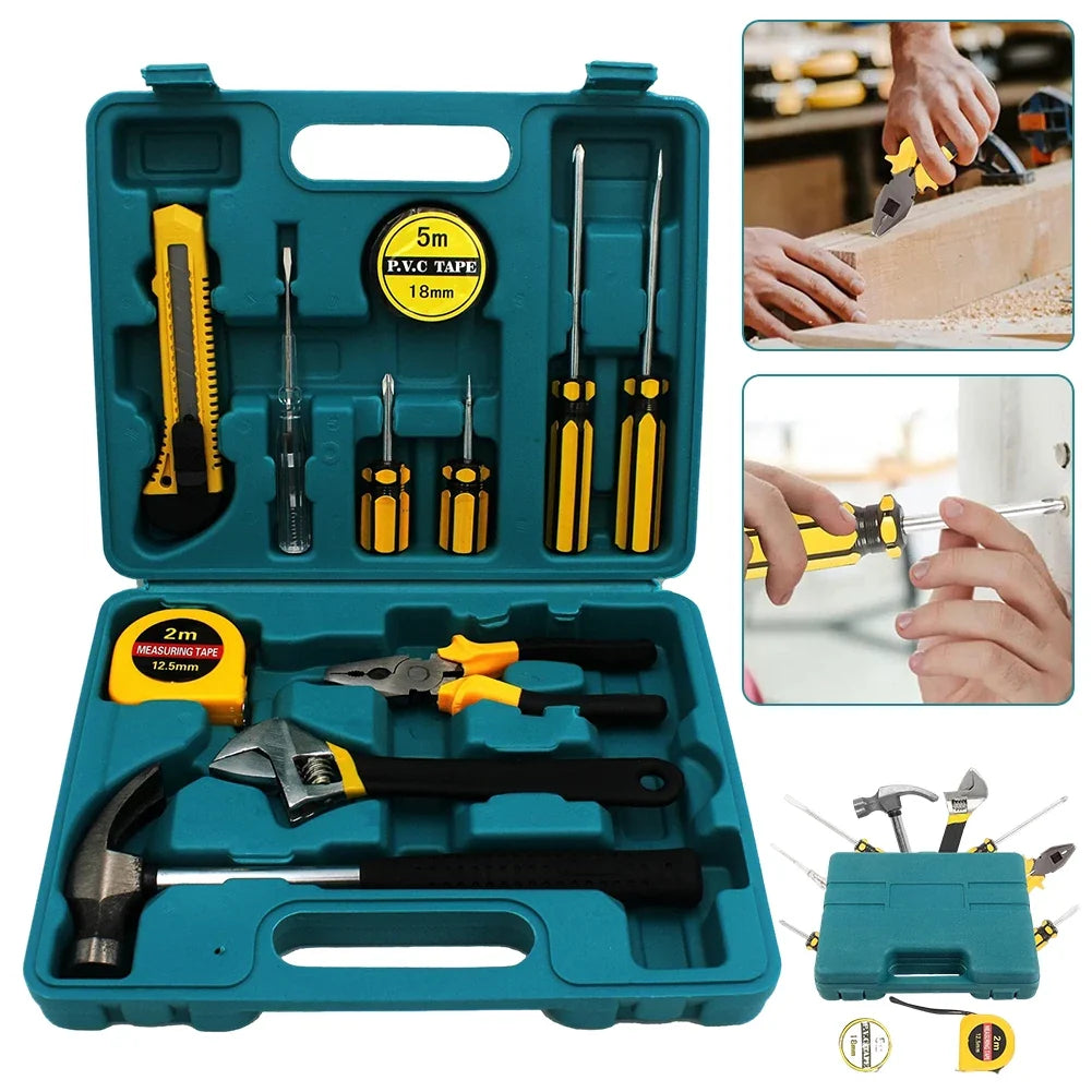 12-Piece Home Tool Set with Case | Portable Essential Kit