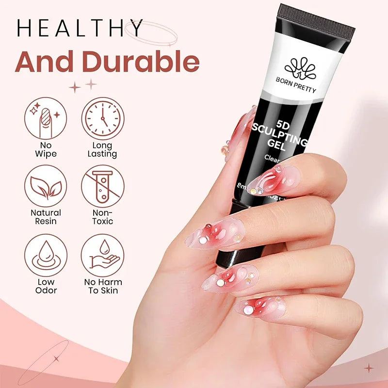BORN PRETTY 5D Nail Sculpting Gel – Mirror Embossing 8ml
