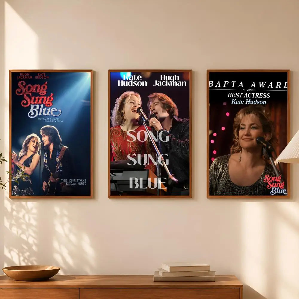 Song Sung Blue HD PVC Self-Stick Wall Art Poster | Waterproof
