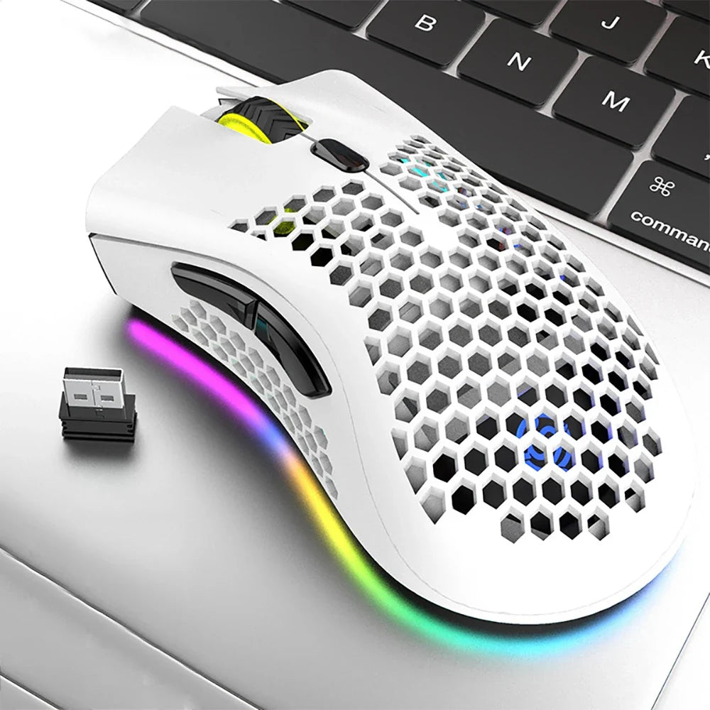 BM600 Wireless RGB Gaming Mouse – 2.4G Rechargeable Ergonomic