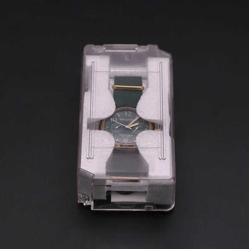 Transparent Single Grid Watch Box – Vintage Jewelry Storage Case