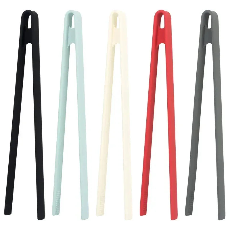 Silicone Food Tongs – Non-Slip BBQ, Grill & Salad Cooking Clip