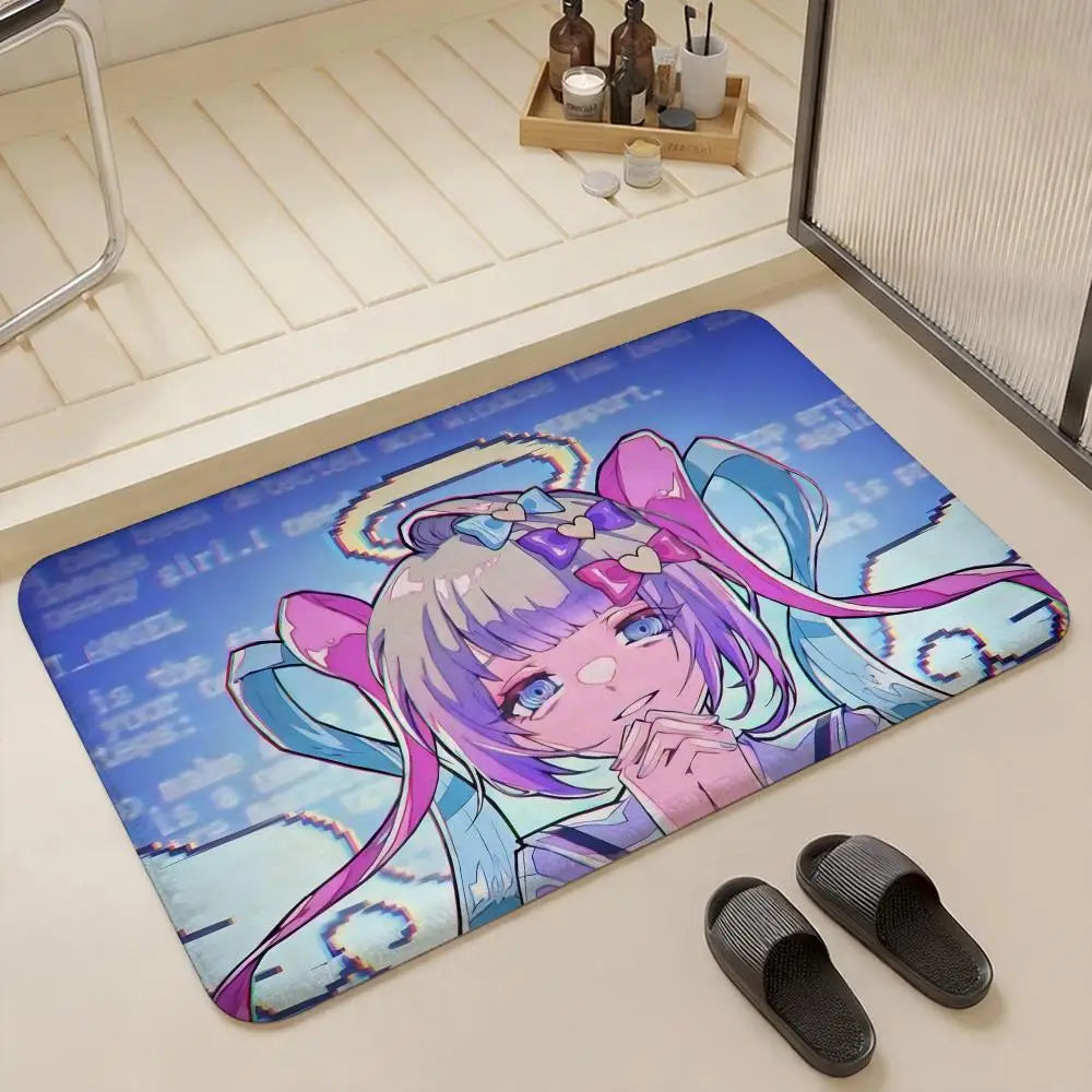 Needy Girl Overdose Flannel Floor Mat – Non-Slip Indoor Rug