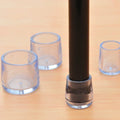4-Pack Rubber Furniture Leg Caps – Anti-Scratch Floor Protectors