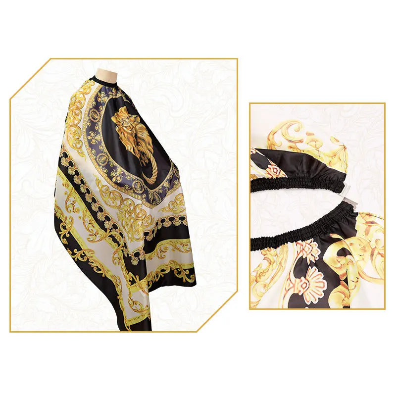 Lion Pattern Waterproof Barber Cape & Hairdressing Apron Gown