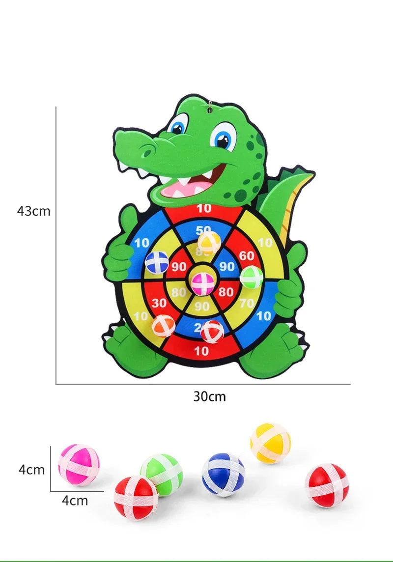 Educational Games Dart Board Kids Toy Stickey Ball Indoor Sports