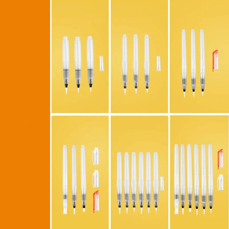 Tap Brushes Storage Brush Nylon Hair Solid Watercolor Water Soluble