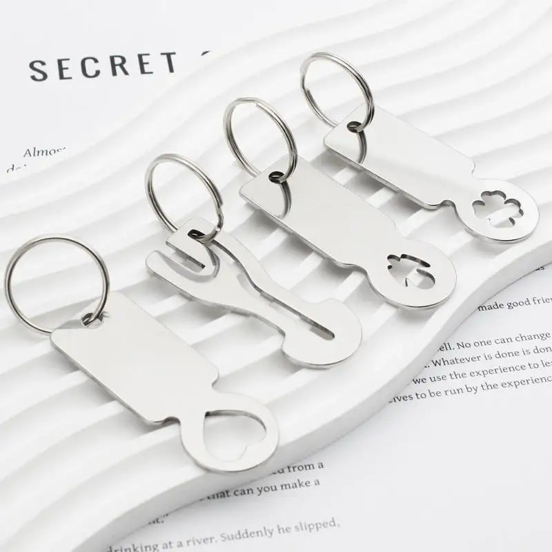 Stainless Steel Shopping Cart Token Keychain – Reusable Trolley Coin