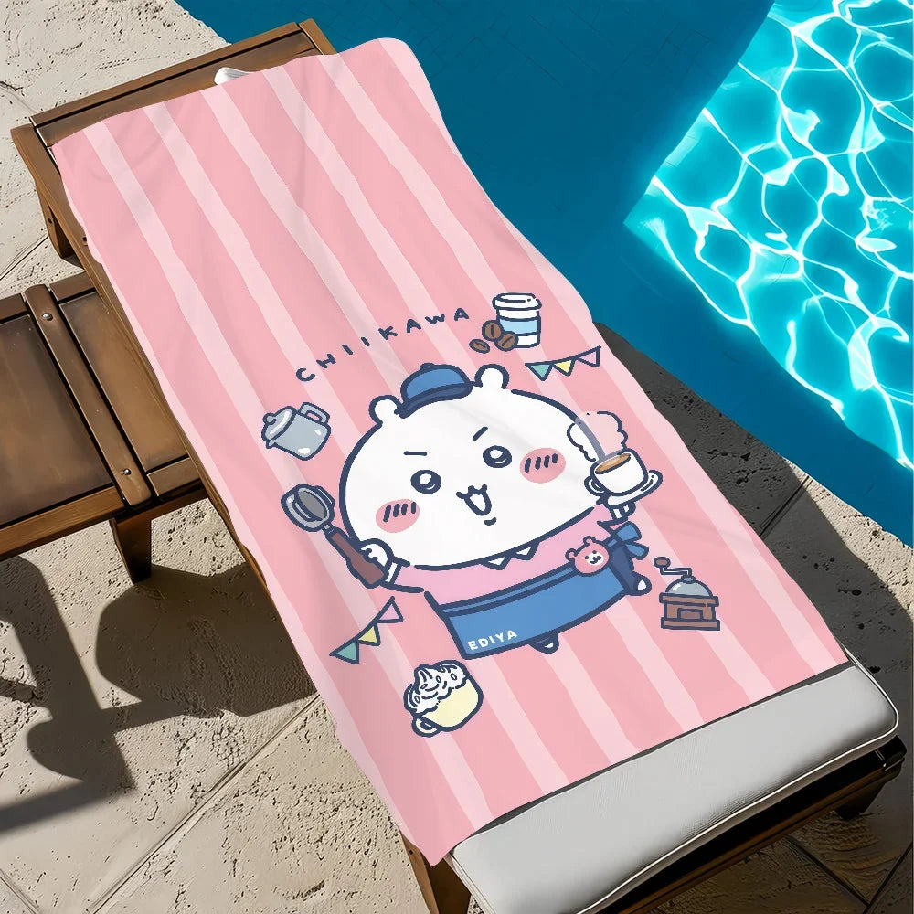 Chiikawa Quick-Dry Beach Towel | Soft, Cute & Multi-Use