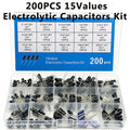 200 PCS Electrolytic Capacitor Kit – 15 Values 10V–50V