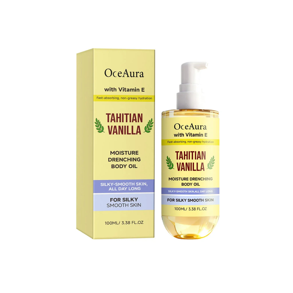Tahitian Vanilla Body Oil 100ml – Vitamin E Moisturizer