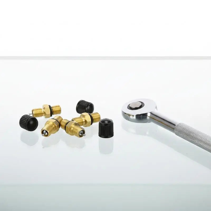 Brass Tire Valve Stems M8x1 – Heavy Duty Air Valves & Dust Caps