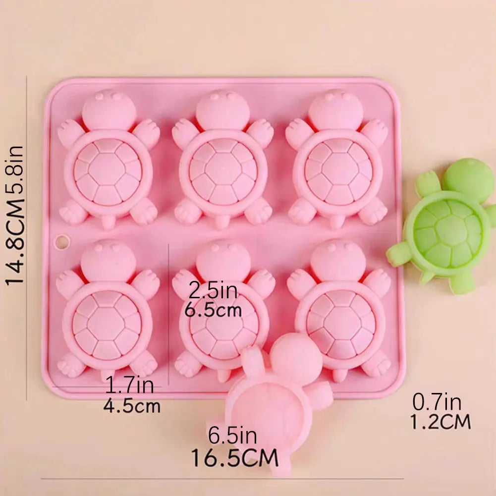 3D Sea Turtle Silicone Mold – Ice Tray, Chocolate & Baking