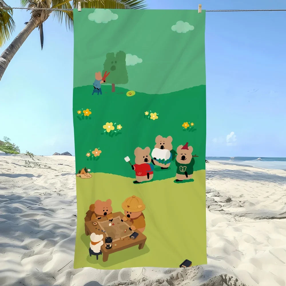 D-Dinotaeng Quokka Quick-Dry Beach Towel | Travel & Sports