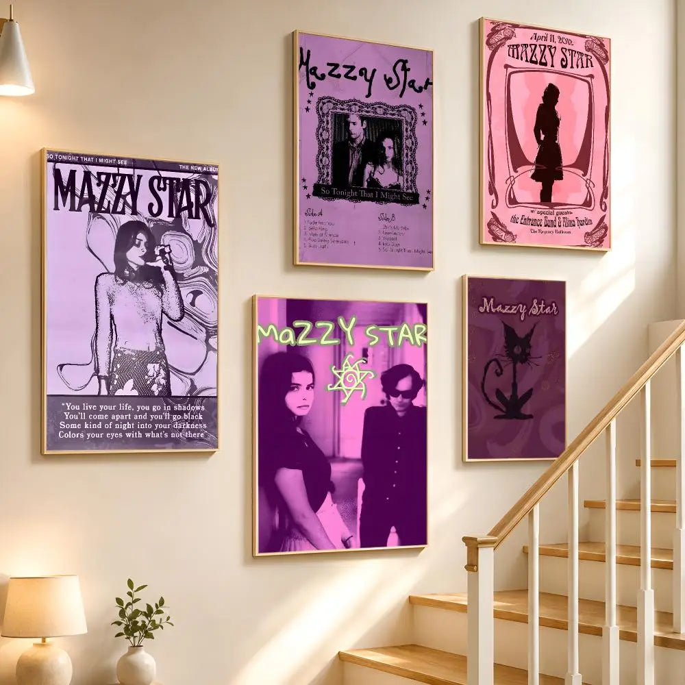 Mazzy Star Poster HD Waterproof PVC Wall Sticker | Music Décor