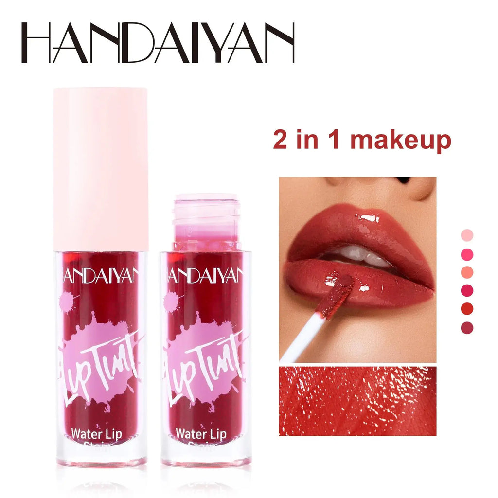Handaiyan 6-Color Glossy Lip Stain & Cheek Tint | Long-Lasting