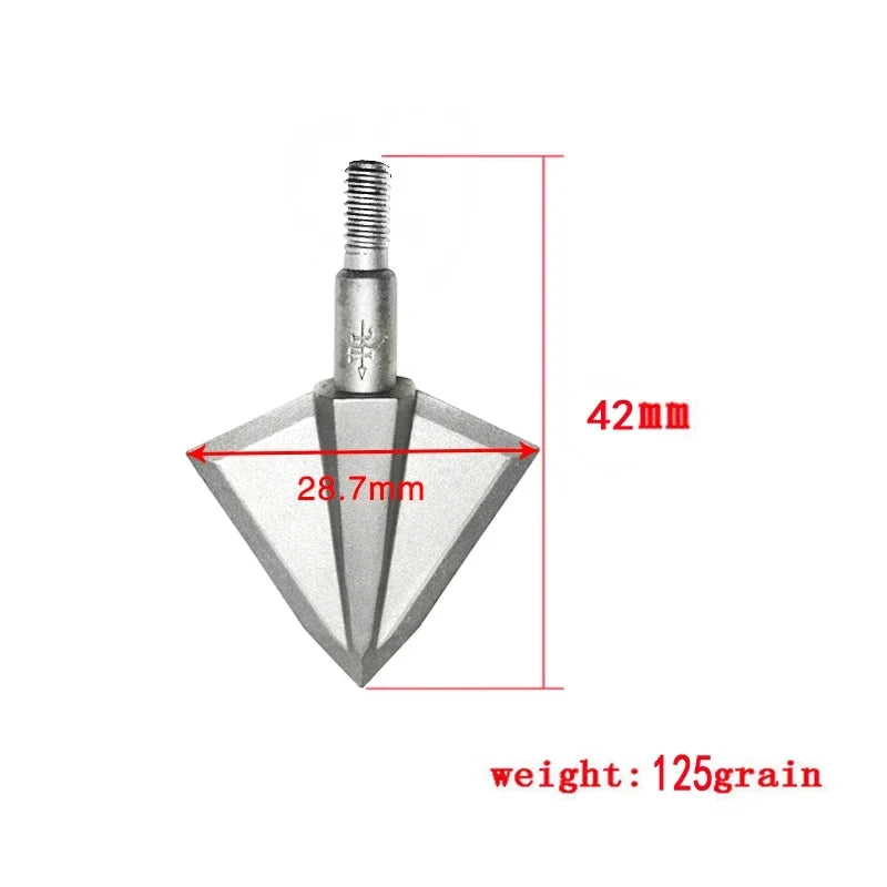 6 Broadhead Arrowhead 125 150grain Fixed 2 Bladesfor Archery Outdoor