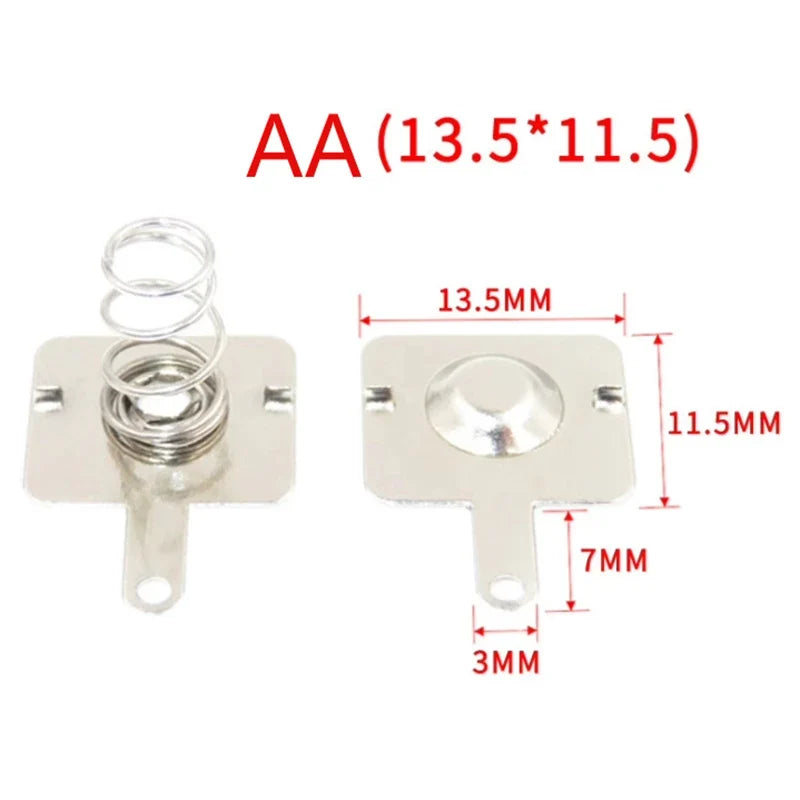 Spring Sheet AA AAA Contact Battery Box Positive Negative Sheets DIY