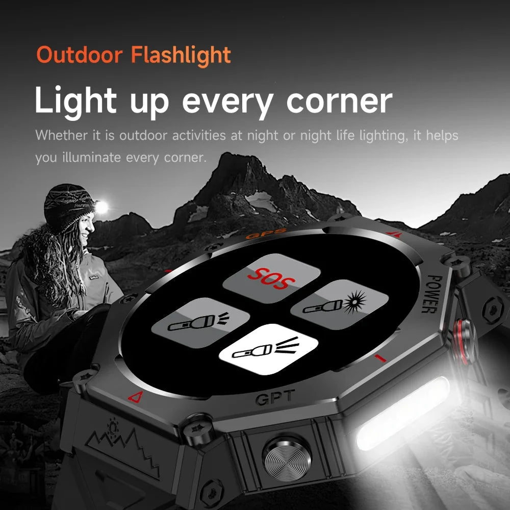 KC91 AI Smart Watch | GPS, Bluetooth Call, IP68, Heart Rate