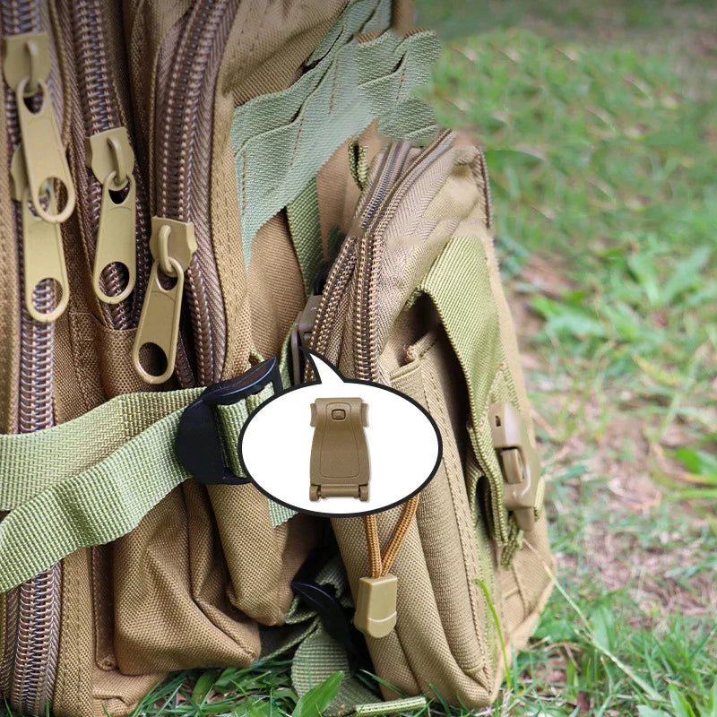 3-Pack MOLLE Webbing Buckle Clips for Tactical Backpacks